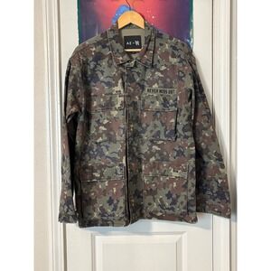 American Eagle x Unemployed Denims Camo Field Jacket Mens Medium Never Miss Out